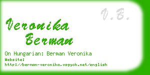 veronika berman business card